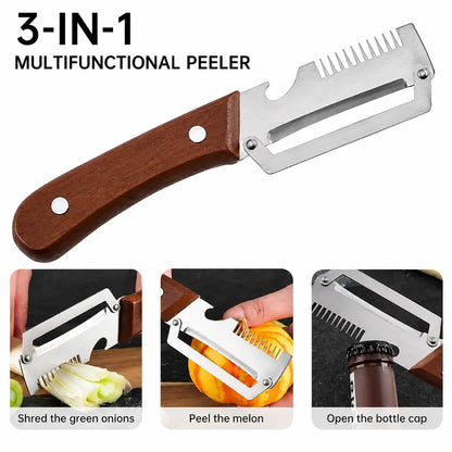 Wood Handle Kitchen Peeler